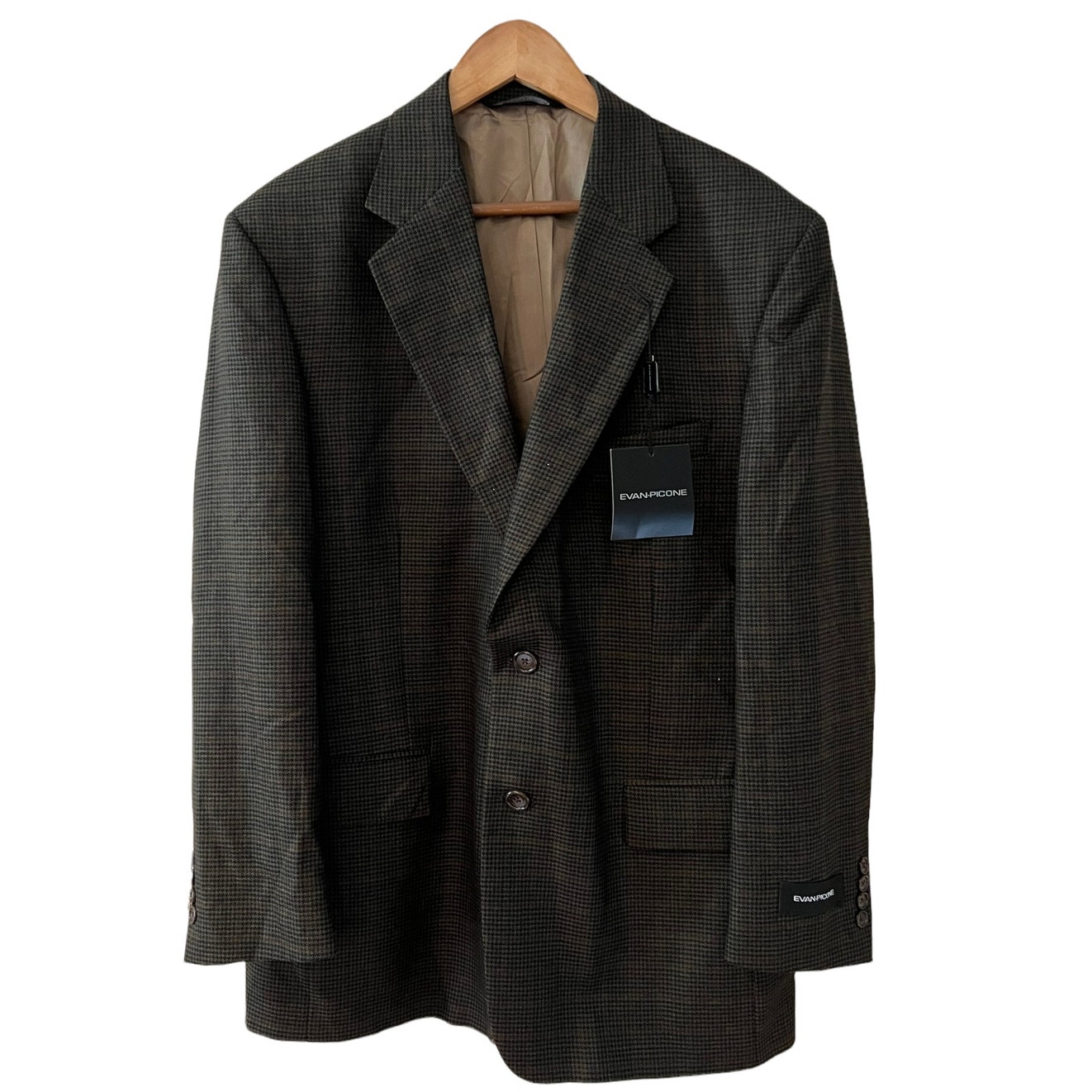 Evan-Picone Olive Green Worsted Wool Sport Coat 40r